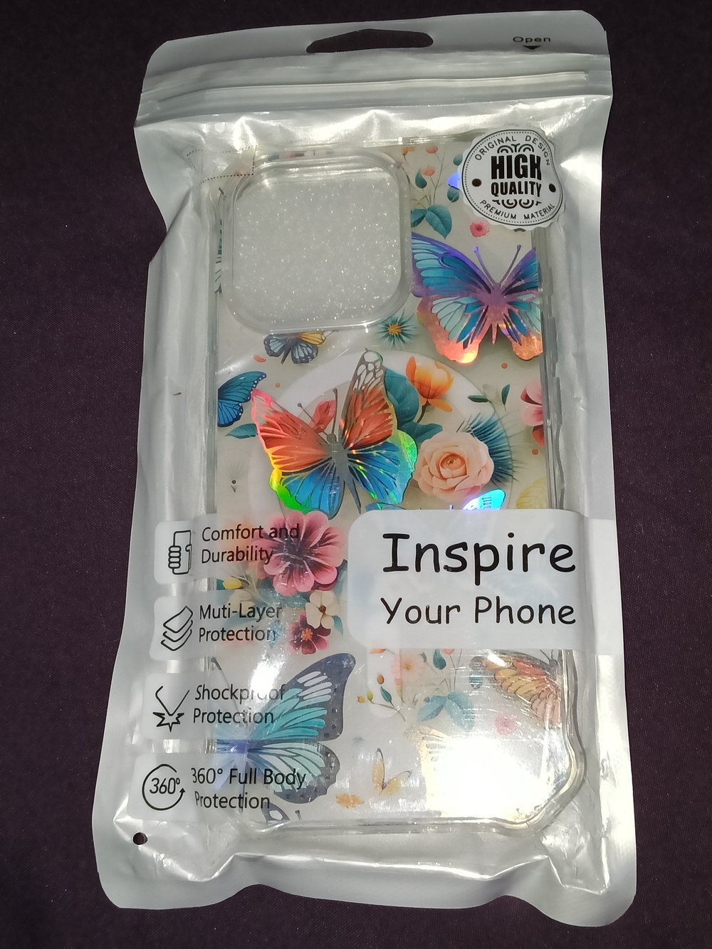 Butterfly Floral Clear Iphone 16 Pro Phone Case - Butterflies